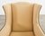 Pair of Henredon Butter Upholstered Wingback Club Chairs For Sale - Image 9 of 18