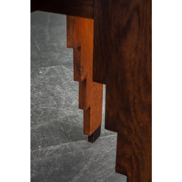 Vintage Amsterdam School Side Table, 1920s For Sale - Image 9 of 11