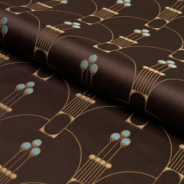 SAMPLE - Schumacher Swanson Scallop Fabric In Carbon For Sale