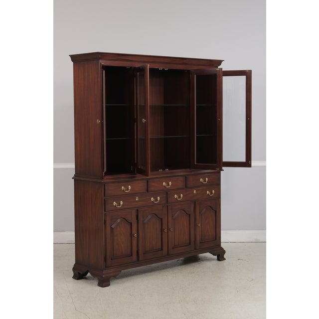 Henkel Harris Henkel Harris Mahogany 4 Door China Cabinet For Sale - Image 4 of 18