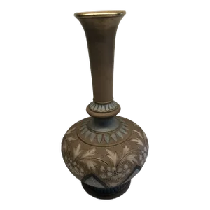 Antique 1890 Doulton Lambeth Silicon Vase