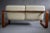 Beige Mid-Century Modern Ecru and Wooden Frame 2-Seater Sofa attributed to Giroflex, 1970s For Sale - Image 8 of 13