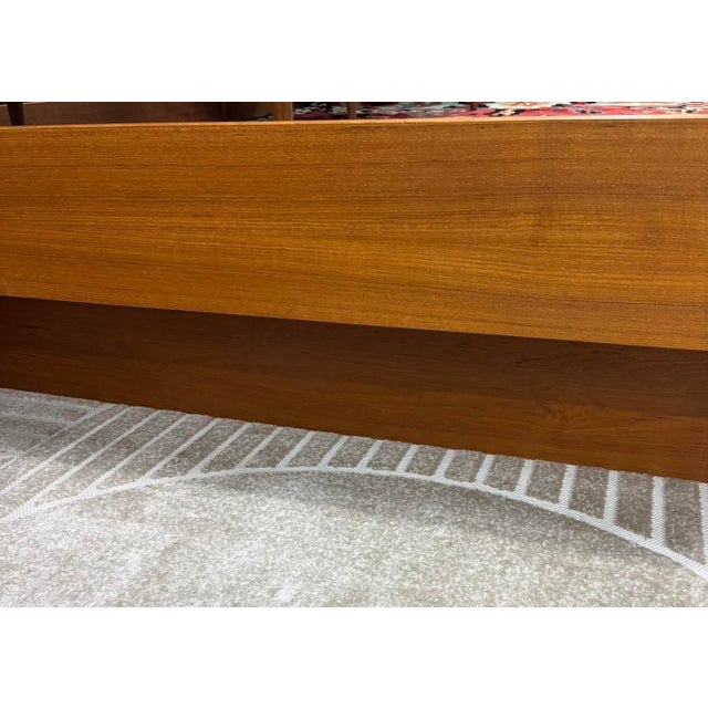 Mid-Century Modern Mobican Teak Queen Bedframe W/ Nightstands For Sale - Image 3 of 14