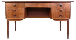 Danish Freestanding Desk in Teak Wood, Denmark, 1960s