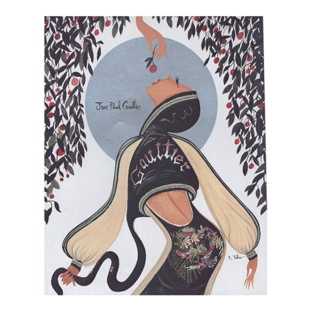 2001 Vintage Fashion Print for JeanPaul Gaultier by R Toledo For Sale