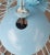 Blue Vintage Bright Blue Palm Beach Regency Pagoda Pendant Globe Chandelier For Sale - Image 8 of 8