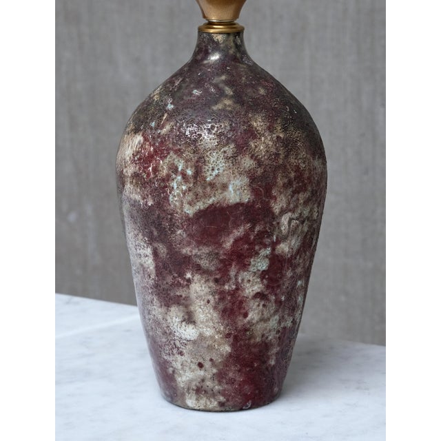 1960s Ceramic Table Lamp by Gerben van Hes for Twentsch Ros, Netherlands, 1960s For Sale - Image 5 of 14