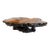 1970s Organic Burl Wood Live Edge Coffee Table With Sculptural Root Base For Sale