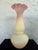 Vintage Burmese Satin Glass Double Gourd Vase – Ruffled Rim, Pink to Custard, Uv Reactive For Sale - Image 4 of 10