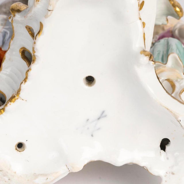 White Antique Porcelain Sculpture from Meissen, 1700s For Sale - Image 8 of 9