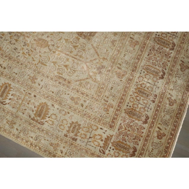 Persian Antique Zabihi Collection Persian Tabriz Carpet - 9'2" x 12'3" For Sale - Image 3 of 10