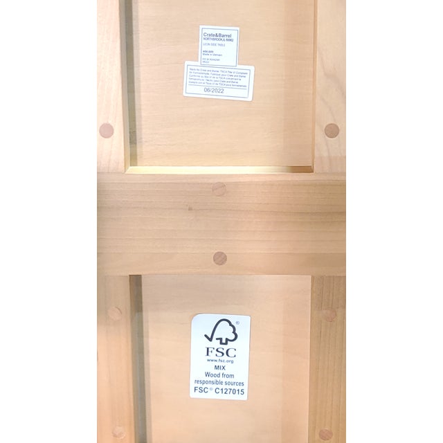 Tan Crate & Barrel Leon Burl Wood Side Table For Sale - Image 8 of 8