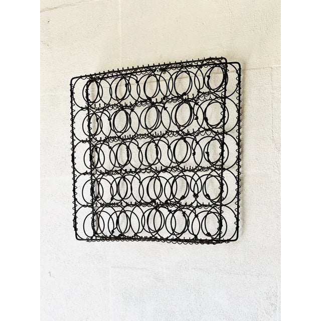 Charcoal Meshwire Wall Decoration For Sale - Image 4 of 10
