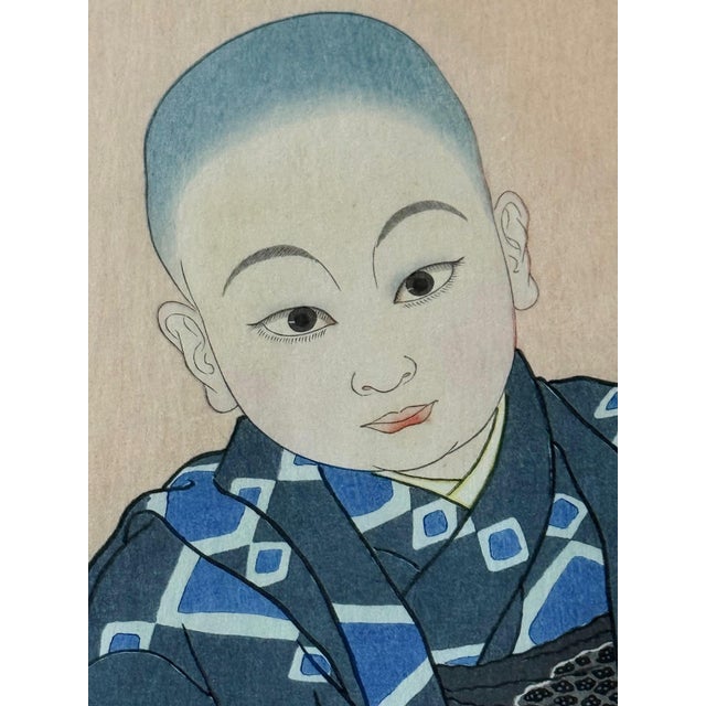 Japanese Woodblock Print Kiyoshi Tokio by Paul Jacoulet For Sale - Image 14 of 15