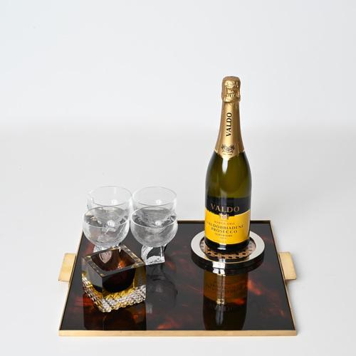 Murano Decorative Glass in Sommerso Merlot and Yellow Glass by F. Poli Italy, 1960s For Sale - Image 13 of 14