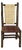 Vintage Flat Rock Log Side Chair in Ralph Lauren Paisley Textile For Sale