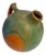American Hand Crafted Round Pottery Pitcher For Sale