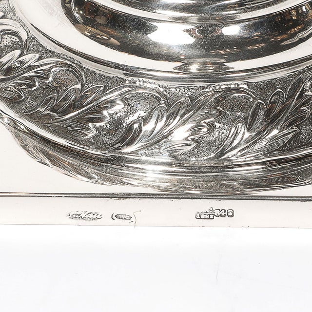 Pair of Silver Corinthian Column & Acanthus Sabbath Candlesticks by Ludwig Nast For Sale - Image 18 of 18