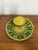 2010s Vintage Mexican Pottery Chip & Dip Serving Set Hand Painted Yellow Green 2Pc For Sale - Image 5 of 14