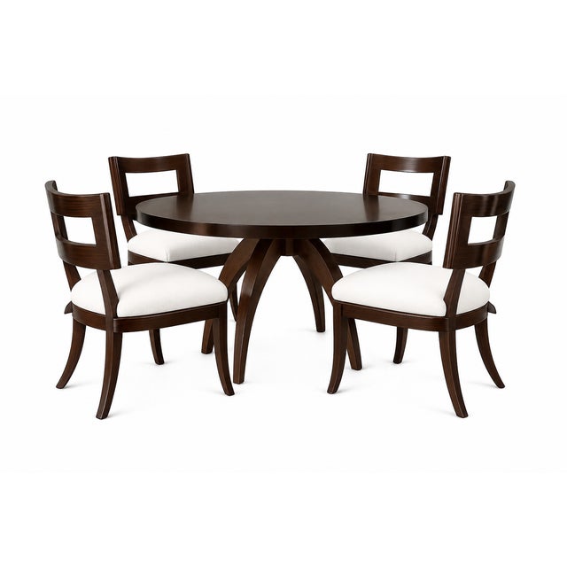 Klismos Set of 4 Dining Chairs For Sale - Image 4 of 4