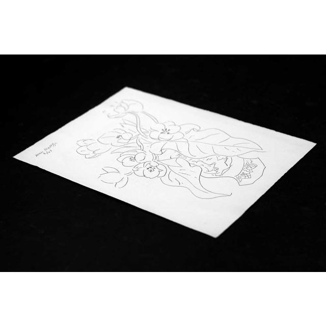 Wood Abstract Henri Matisse Original Signed "Tulips" Lithograph For Sale - Image 7 of 7