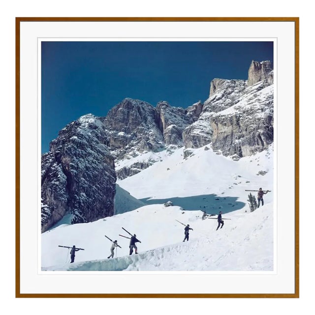 Contemporary Cortina D’Ampezzo 1962 by Slim Aarons Brown Framed C-Print For Sale