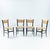Very elegant and rare set of 4 Chiavari chairs attributed to Guido Chiappe with straw seats and backrests. Signed made in...