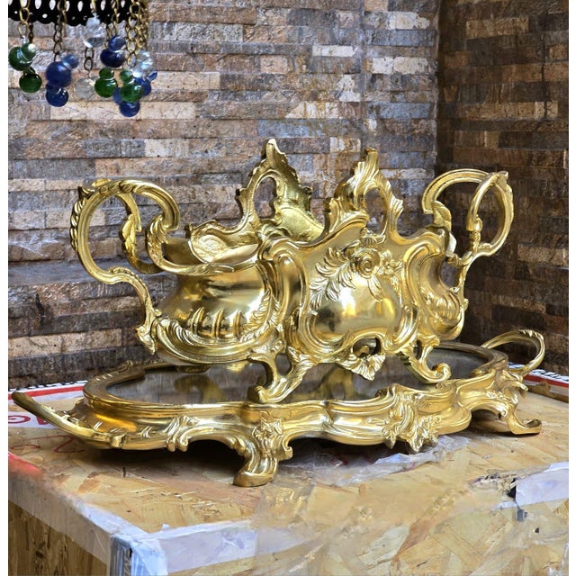 Rococo French Rococo Gold Centerpiece Bowl – Aladdin Style Bronze Vessel For Sale - Image 3 of 4