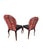 Set of Four Hollywood Regency Slipper Chairs With Jonathan Adler Fabric & Chrome Legs For Sale In Houston - Image 6 of 7