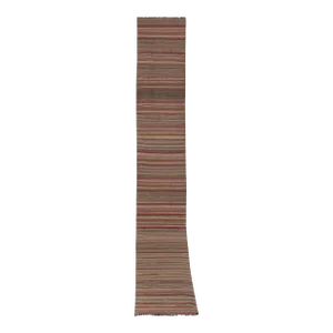 1960s Turkish Oushak Extra Long Kilim Runner - Stair Tread