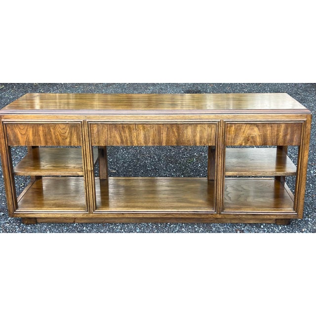 Drexel Heritage Accolade Campaign Style Console For Sale - Image 10 of 12