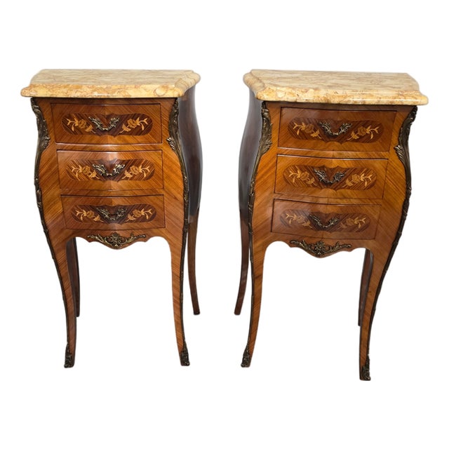 French Bedside Tables, 1920, Set of 2 For Sale