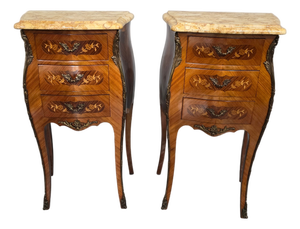 French Bedside Tables, 1920, Set of 2