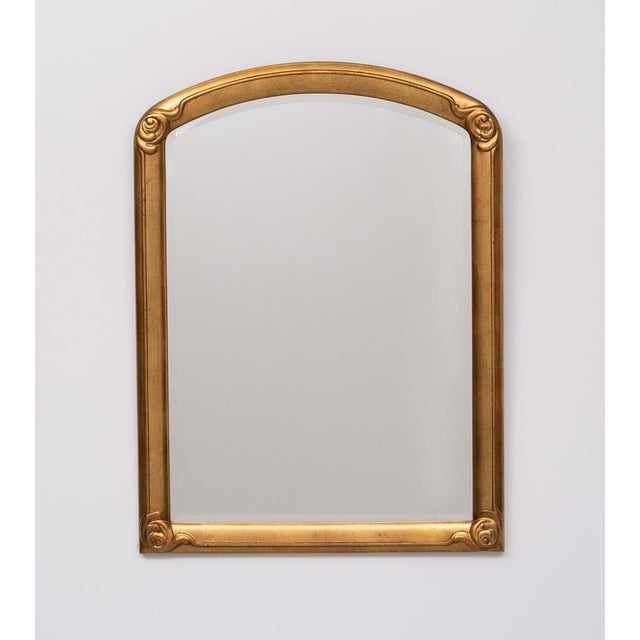 Gold Art Deco Style Gold Wall Mirror from Deknudt, Belgium, 1970s For Sale - Image 8 of 8