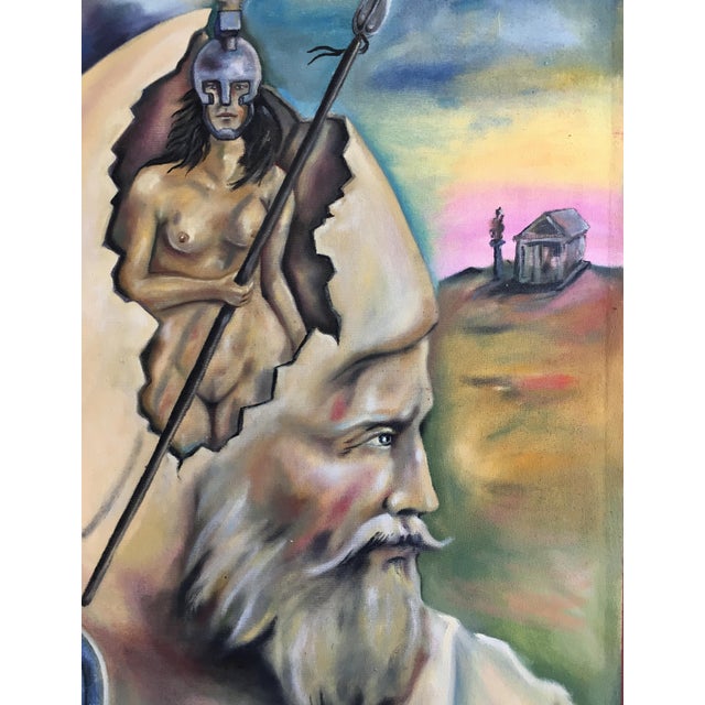 Bebu Dura, Surreal Figurative Portrait (Untitled), Oil on Canvas For Sale - Image 3 of 6