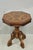 Contemporary Italian Mediterranean Style Marquetry Inlay Pedestal Base Side Table. Circa Mid 20th Century. Measurements:...