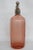 Early 20th Century Art Deco Siphon Seltzer Bottle Pink Glass Greenrock Apothecares Lawsons For Sale - Image 5 of 12