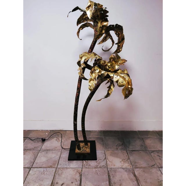 Vintage Brass Palm Lamp For Sale - Image 17 of 18