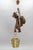 Large German Pendant Light Fixture with Carved Climber Figure and Lantern, 1930s For Sale - Image 3 of 18