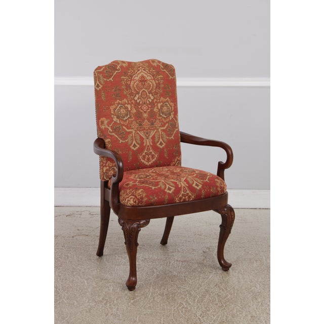 Age: Approx: 20 Years Old Details: Tapestry Type Upholstery Mahogany Fine Carved Details High Quality Construction Queen...