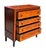 Wood Antique Federal Tiger Maple Chest of Drawer With Original Red Wash & Grain Paint For Sale - Image 7 of 12