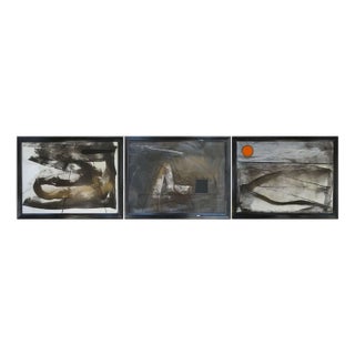 Maris Abilevs, Triptych, Mixed Media, 2020, Set of 3 For Sale