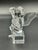 Baccarat Baccarat Crystal Cherub Figurine on Block Base – Signed – Angel With Trumpet (4.5") For Sale - Image 4 of 8