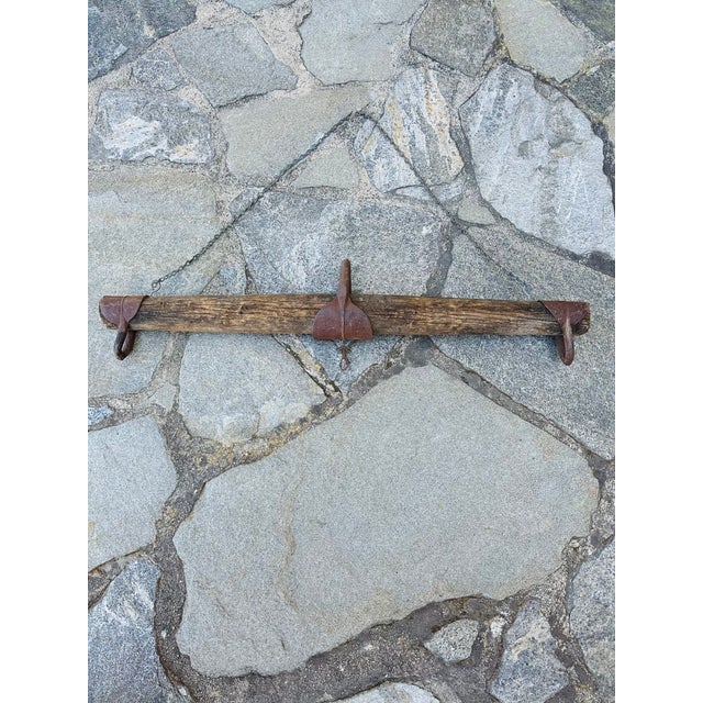 Wood Antique Rustic European Agricultural Yoke For Sale - Image 7 of 7