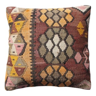 Contemporary Pillow Cover Made From Kilim Rug For Sale