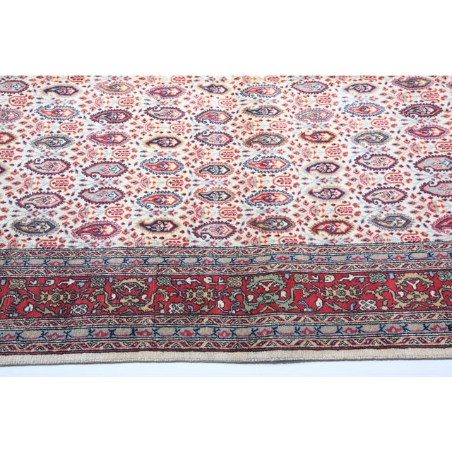 High Wool on Cotton Turkish Hereke Rug -5' 6'' X 8' 6'' For Sale - Image 9 of 13
