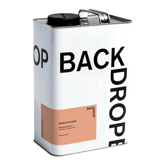 BACKDROP Standard Finish Interior Paint in Apertivo Hour (Deep, Dark Peach) - 1 Gallon For Sale