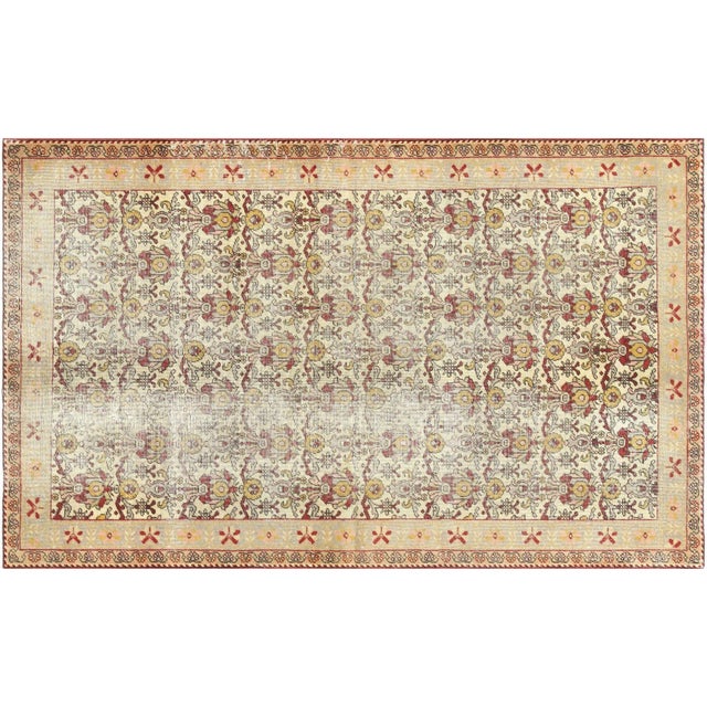 Textile 1960s Turkish Oushak Rug For Sale - Image 7 of 7