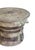 Brown Monumental Cast Bronze Rain Drum Side Table Sculptural Patinated Finish For Sale - Image 8 of 9