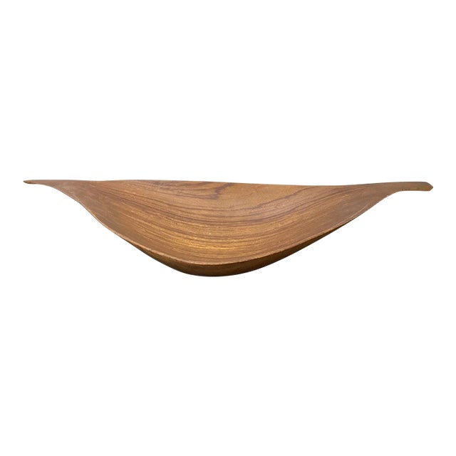 Rare Emil Milan Zebra Wood Mid-Century Modern Large 31" Bowl For Sale